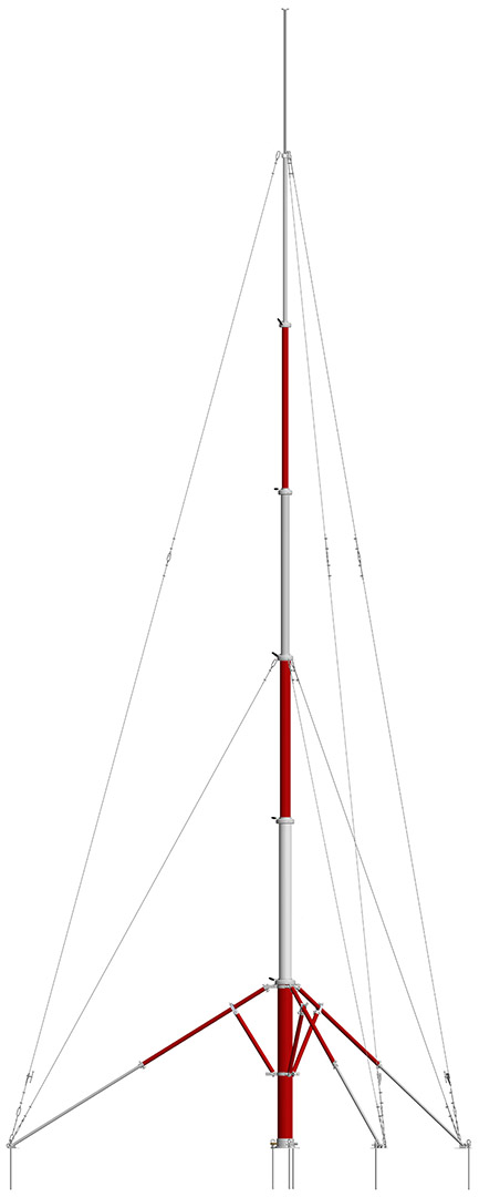 Telescopic Pneumatic Meteorological Mast